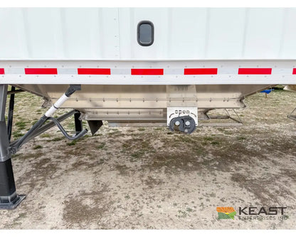 Neville 38.5’ Aluminum Hopper Bottom Grain Trailer Electric Tarp Grain Trailers