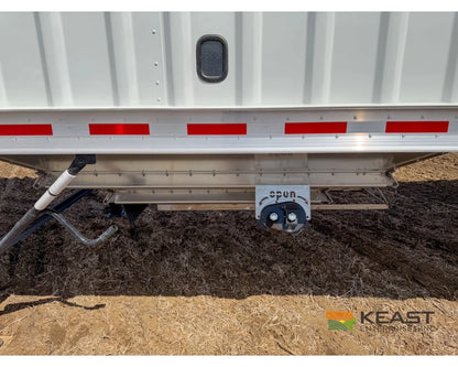 Neville 38.5’ Aluminum Hopper Bottom Grain Trailer Electric Tarp - Grain Trailers