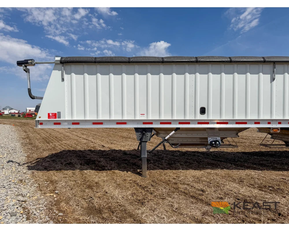Neville 38.5’ Aluminum Hopper Bottom Grain Trailer Electric Tarp - Grain Trailers