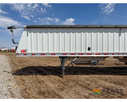 Neville 38.5’ Aluminum Hopper Bottom Grain Trailer Electric Tarp - Grain Trailers