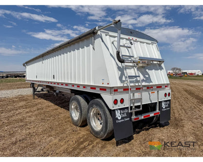 Neville 38.5’ Aluminum Hopper Bottom Grain Trailer Electric Tarp - Grain Trailers
