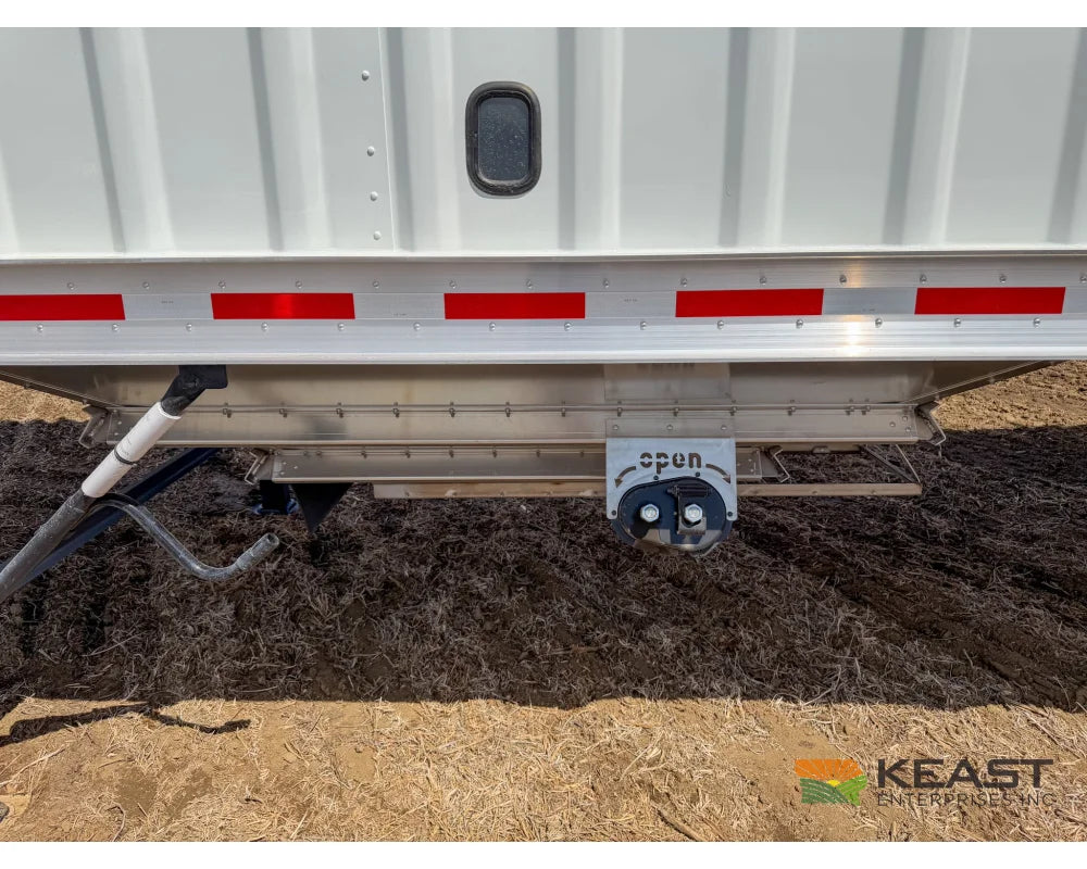 Neville 38.5’ Aluminum Hopper Bottom Grain Trailer Electric Tarp - Grain Trailers