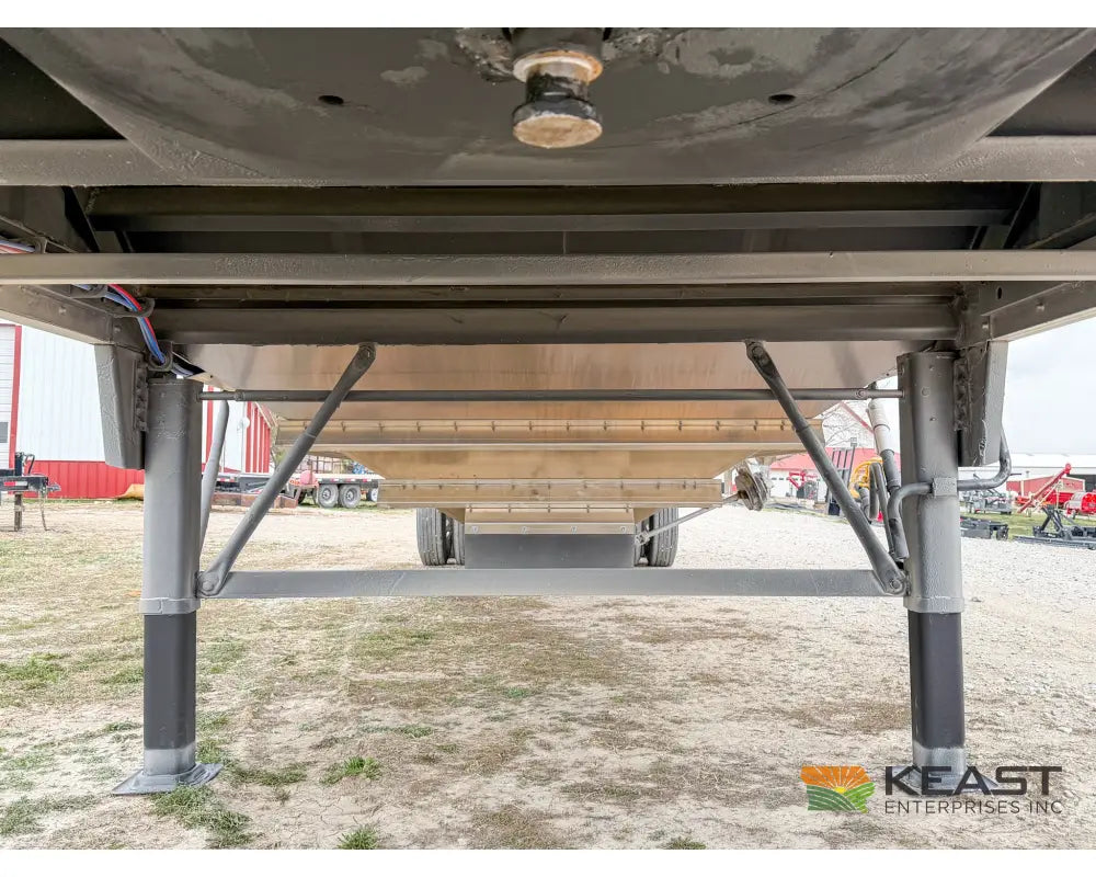 Neville 38.5’ Aluminum Hopper Bottom Grain Trailer Electric Tarp Grain Trailers