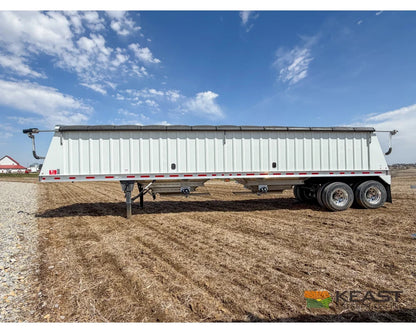 Neville 38.5’ Aluminum Hopper Bottom Grain Trailer Electric Tarp - Grain Trailers
