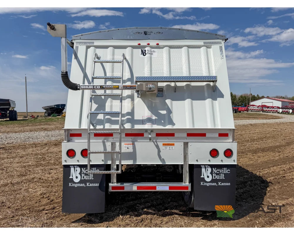 Neville 40’ Aluminum Hopper Bottom Grain Trailer Electric Tarp - Grain Trailers