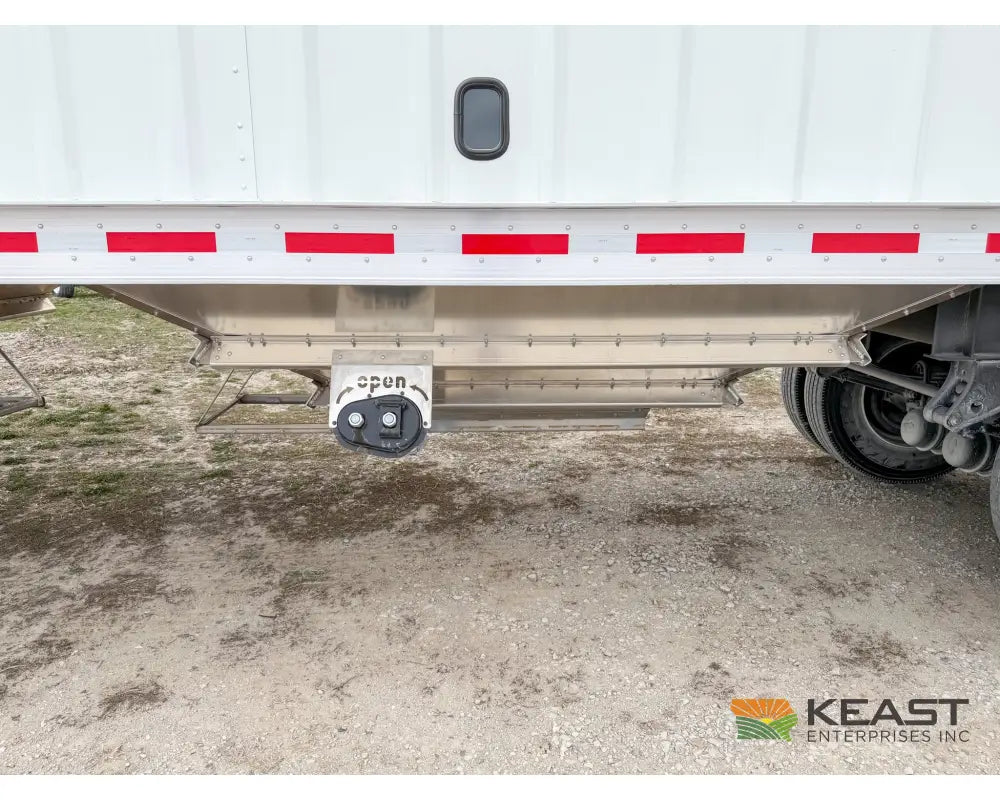 Neville 40’ Aluminum Hopper Bottom Grain Trailer Electric Tarp Grain Trailers