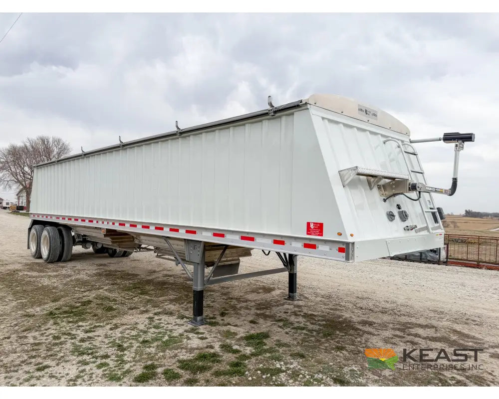Neville 40’ Aluminum Hopper Bottom Grain Trailer Electric Tarp Grain Trailers