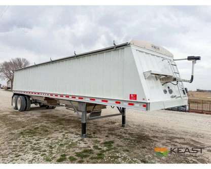 Neville 40’ Aluminum Hopper Bottom Grain Trailer Electric Tarp Grain Trailers