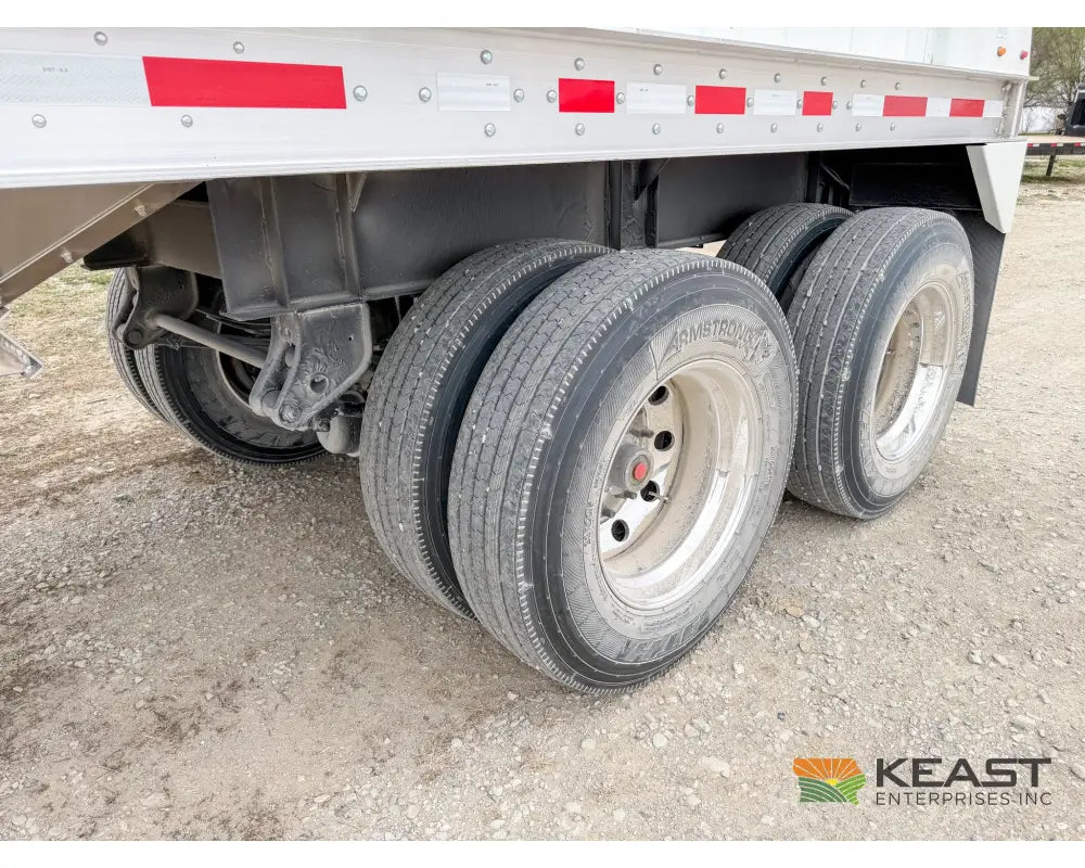 Neville 40’ Aluminum Hopper Bottom Grain Trailer Electric Tarp Grain Trailers