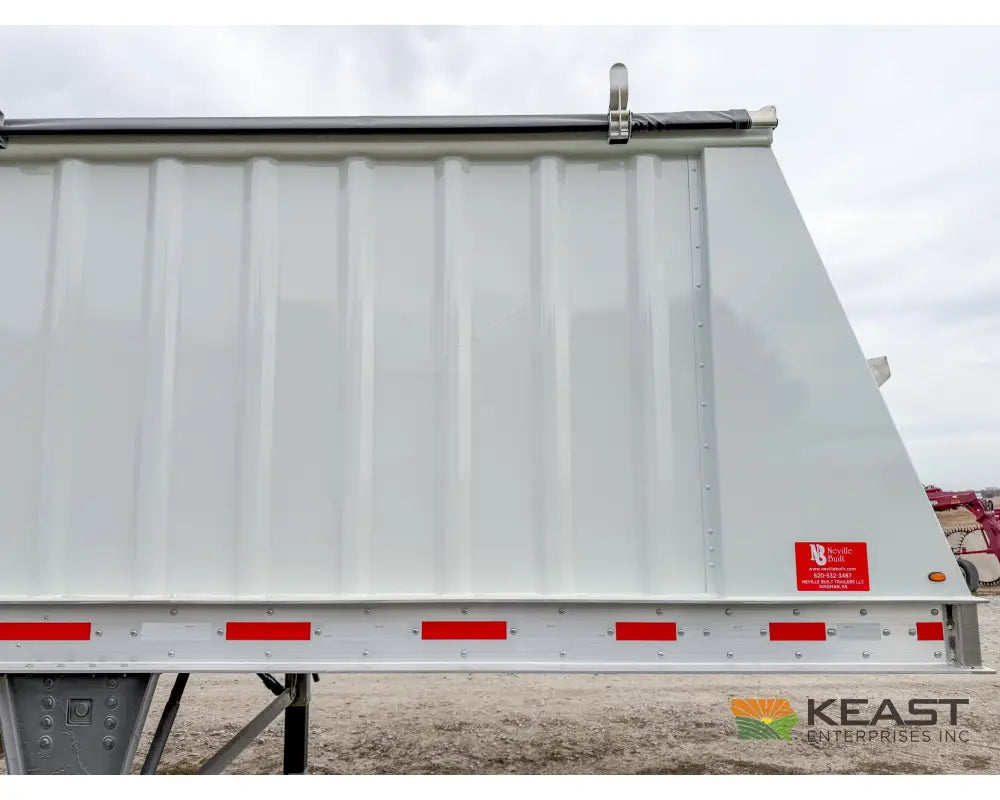 Neville 40’ Aluminum Hopper Bottom Grain Trailer Electric Tarp Grain Trailers