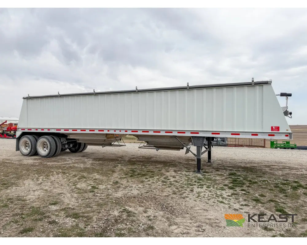 Neville 40’ Aluminum Hopper Bottom Grain Trailer Electric Tarp Grain Trailers