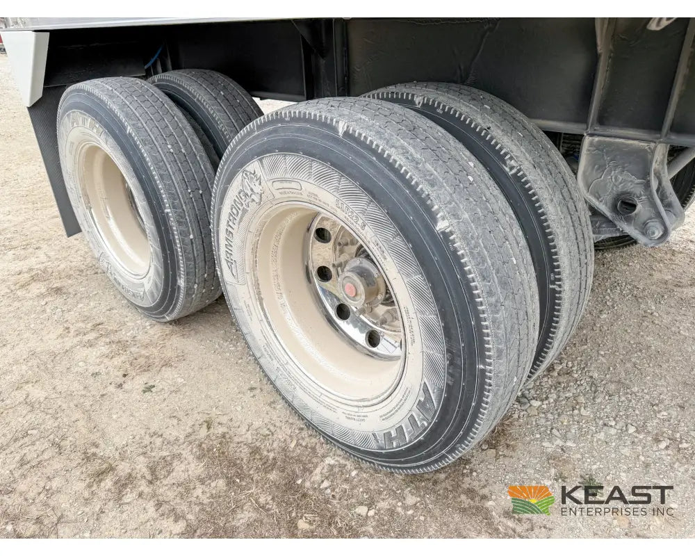 Neville 40’ Aluminum Hopper Bottom Grain Trailer Electric Tarp Grain Trailers