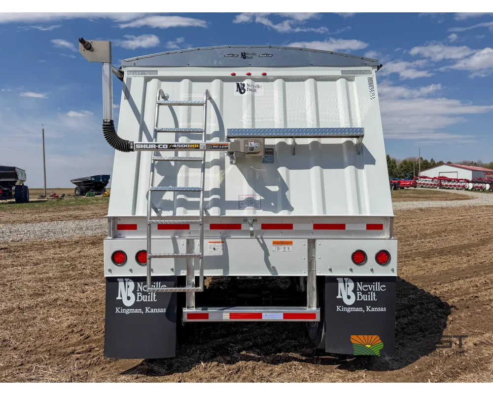 Neville 40’ Aluminum Hopper Bottom Grain Trailer Electric Tarp - Grain Trailers