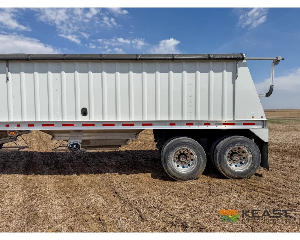 Neville 40’ Aluminum Hopper Bottom Grain Trailer Electric Tarp - Grain Trailers