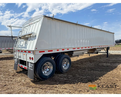 Neville 40’ Aluminum Hopper Bottom Grain Trailer Electric Tarp - Grain Trailers