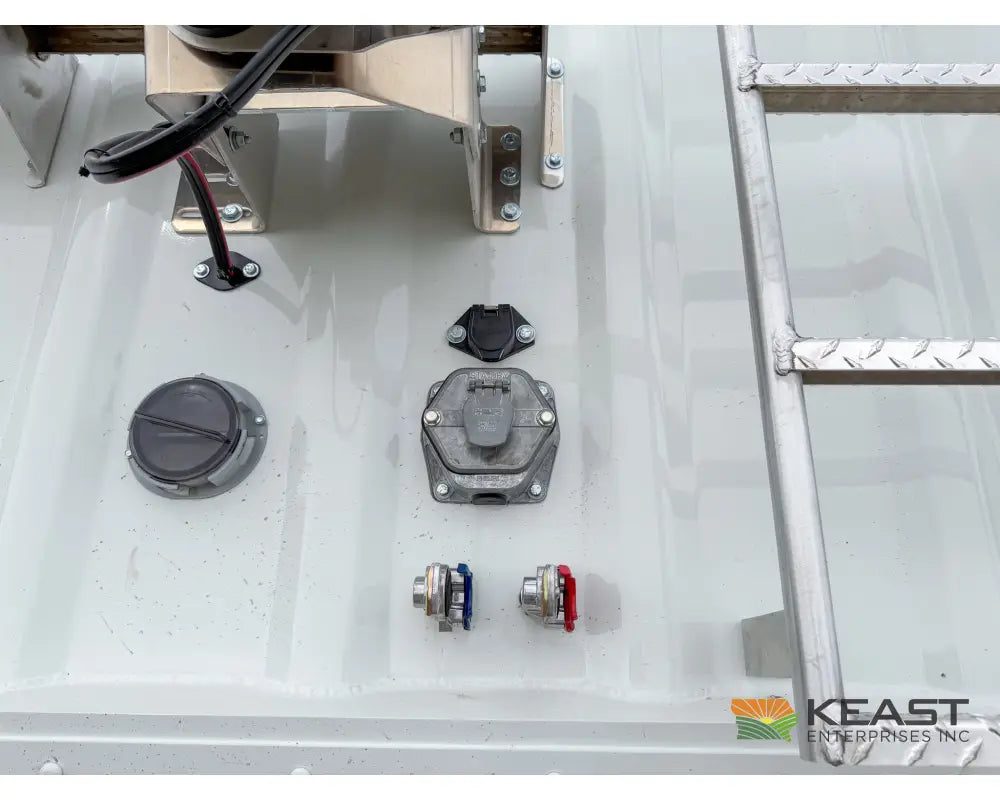 Neville 40’ Aluminum Hopper Bottom Grain Trailer Electric Tarp Grain Trailers