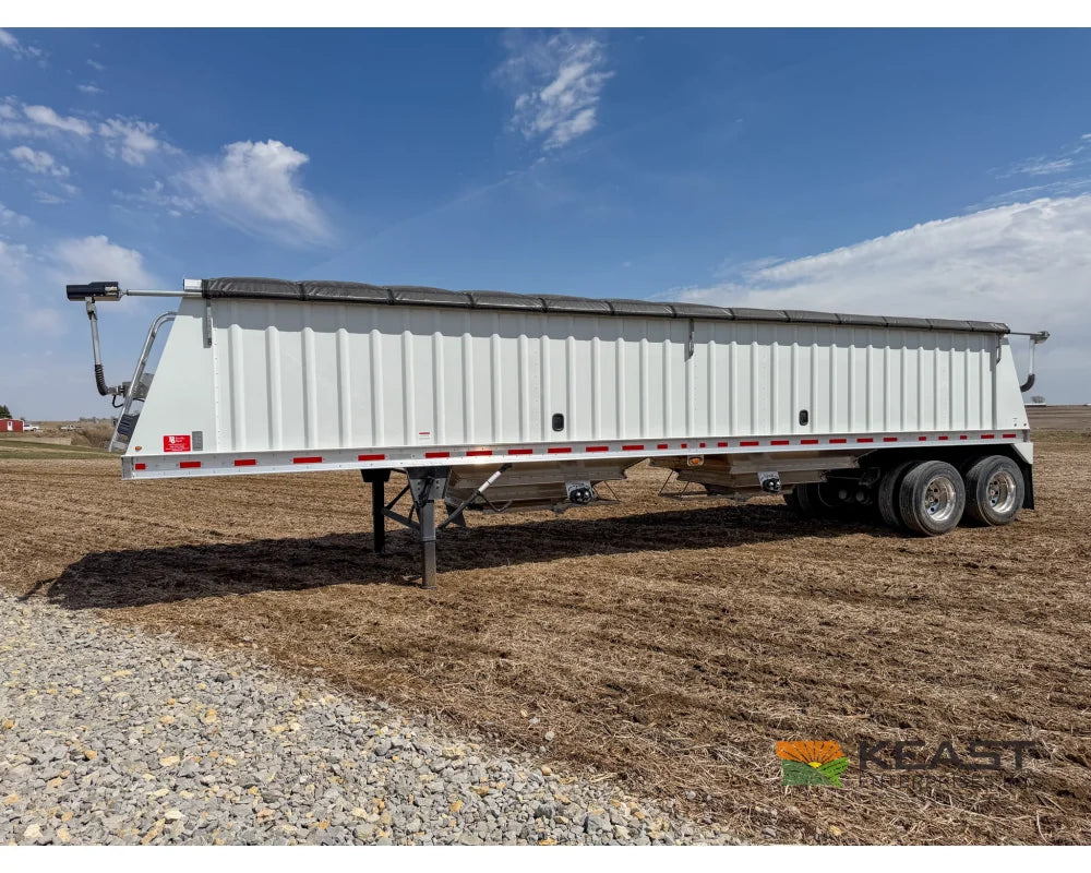 Neville 40’ Aluminum Hopper Bottom Grain Trailer Electric Tarp - Grain Trailers