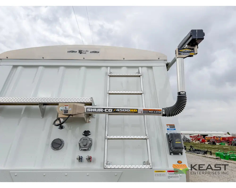 Neville 40’ Aluminum Hopper Bottom Grain Trailer Electric Tarp Grain Trailers