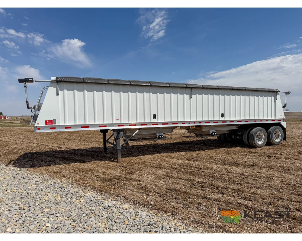 Neville 40’ Aluminum Hopper Bottom Grain Trailer Electric Tarp - Grain Trailers