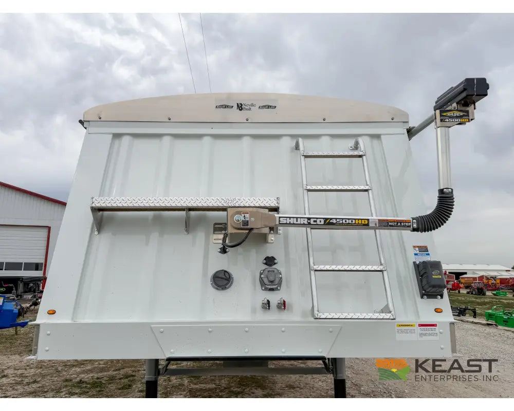 Neville 40’ Aluminum Hopper Bottom Grain Trailer Electric Tarp Grain Trailers