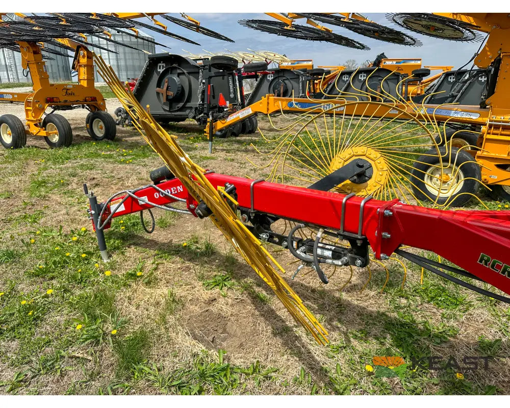 Ogden RCR8A 8 Wheel Carted Rake Walking Tandems Hydraulic Dual Kicker Wheels Hay Rakes