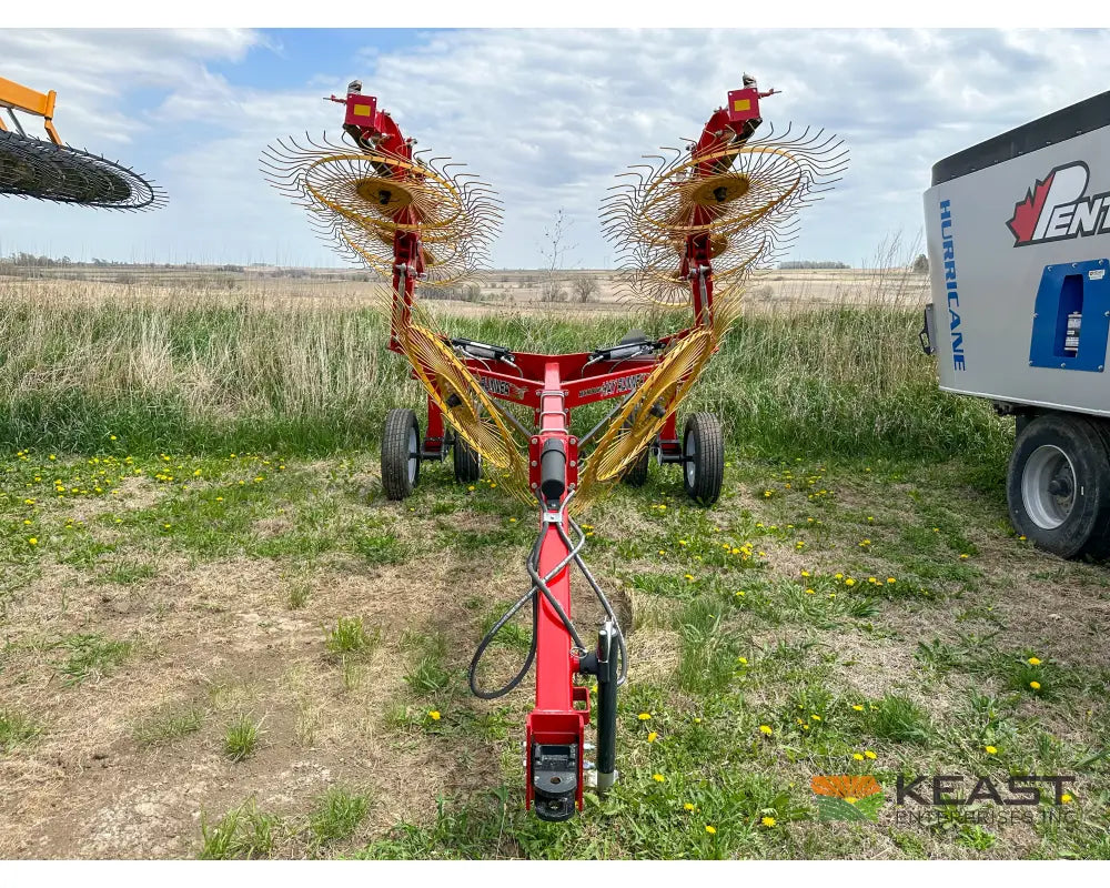 Ogden RCR8A 8 Wheel Carted Rake Walking Tandems Hydraulic Dual Kicker Wheels Hay Rakes