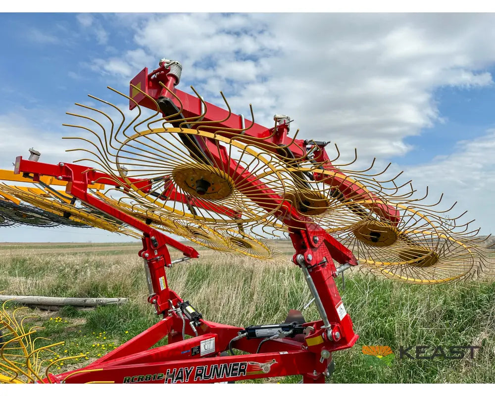 Ogden RCR8A 8 Wheel Carted Rake Walking Tandems Hydraulic Dual Kicker Wheels Hay Rakes