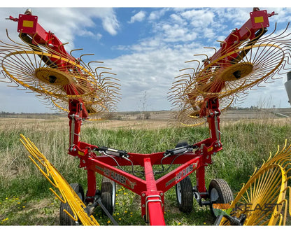 Ogden RCR8A 8 Wheel Carted Rake Walking Tandems Hydraulic Dual Kicker Wheels Hay Rakes