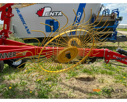 Ogden RCR8A 8 Wheel Carted Rake Walking Tandems Hydraulic Dual Kicker Wheels Hay Rakes