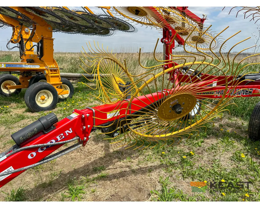 Ogden RCR8A 8 Wheel Carted Rake Walking Tandems Hydraulic Dual Kicker Wheels Hay Rakes