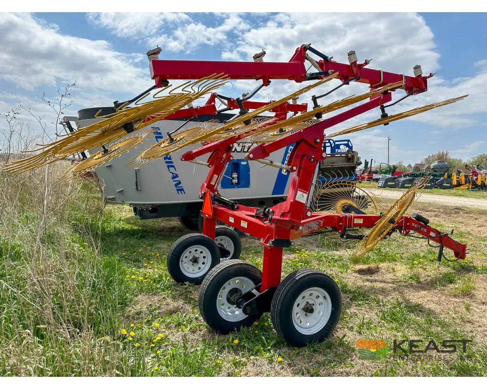 Ogden RCR8A 8 Wheel Carted Rake Walking Tandems Hydraulic Dual Kicker Wheels Hay Rakes