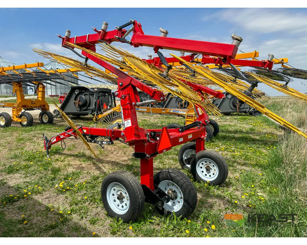 Ogden RCR8A 8 Wheel Carted Rake Walking Tandems Hydraulic Dual Kicker Wheels Hay Rakes