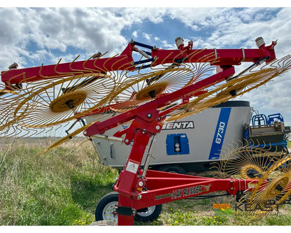 Ogden RCR8A 8 Wheel Carted Rake Walking Tandems Hydraulic Dual Kicker Wheels Hay Rakes