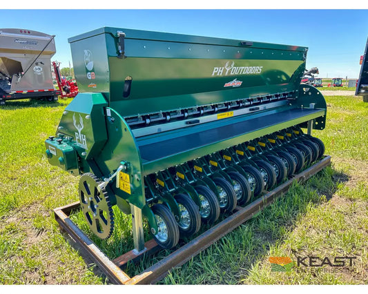 PH Outdoors G8 8’ No Till Drill - 13 Rows 7.5’’ Spacing Great for Food Plots Hunting and Farms Drills and Seeders