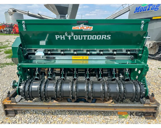 PH Outdoors M5 5’ No Till Drill - 8 Rows 7.5’’ Spacing Great for Food Plots Hunting and Farms Drills and Seeders