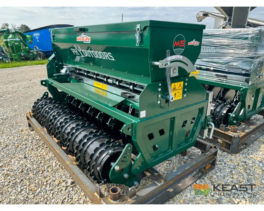 PH Outdoors M5 5’ No Till Drill - 8 Rows 7.5’’ Spacing Great for Food Plots Hunting and Farms Drills and Seeders