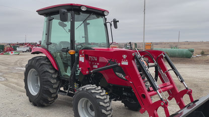 TYM T574HC 55 hp Cab Tractor - Hydrostatic Transmission, 2,790 lb Capacity Loader