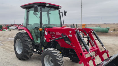 TYM T574HC 55 hp Cab Tractor - Hydrostatic Transmission, 2,790 lb Capacity Loader