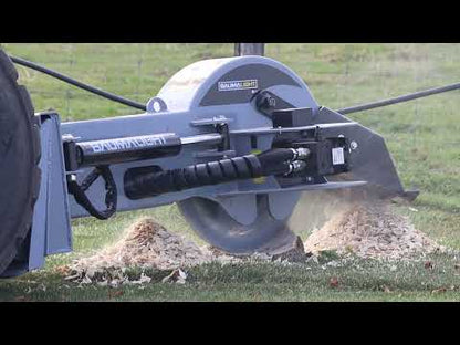 Baumalight S24 Stump Grinder – Skid Steer Mount, 24″ Rotor, 34 Teeth, Hydraulic Swing