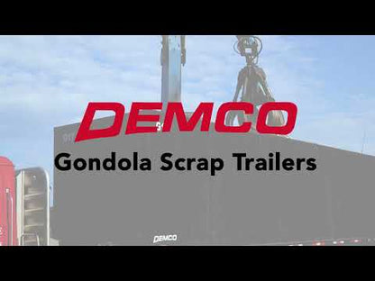 Demco 48' Gondola Steel Scrap Trailer, Spring Ride, 8' Sidewall, 113 Cu Yd Capacity