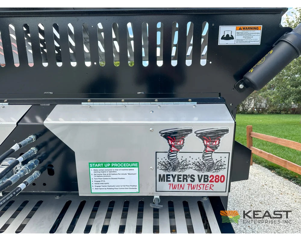 Meyers VB280 Manure Spreader - 280 Cu Ft Capacity Struck Poly Box Manure Spreaders