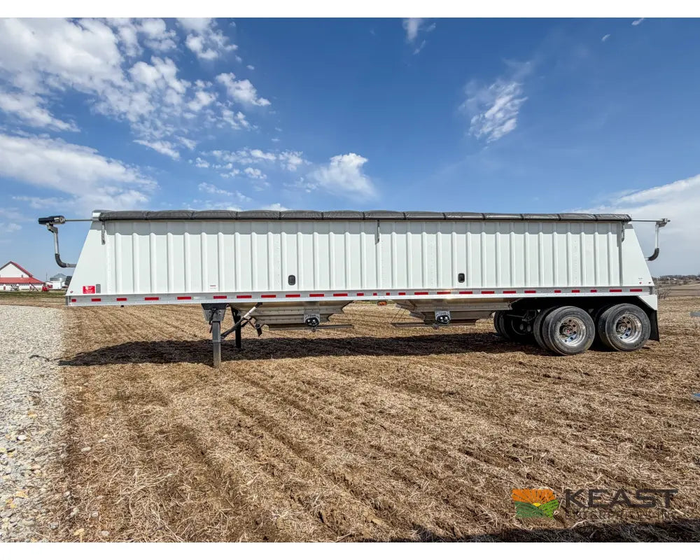 Neville 40’ Aluminum Hopper Bottom Grain Trailer Electric Tarp - Grain Trailers