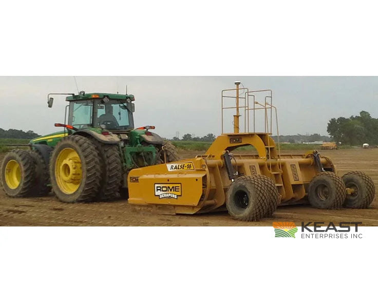 Rome RALSE 16 16’ Ejection Scraper 14 Yard Dual Reversible Blades Ejection Scrapers