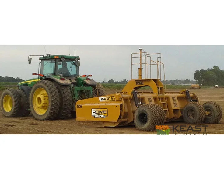Rome RALSE 16 16’ Ejection Scraper 14 Yard Dual Reversible Blades Ejection Scrapers