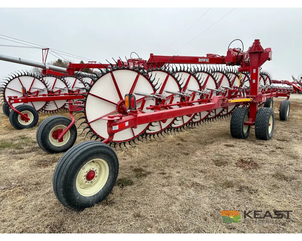 Rowse Ultimate 19 Wheel Field Rake - Front Castor Wheels Hay Rakes