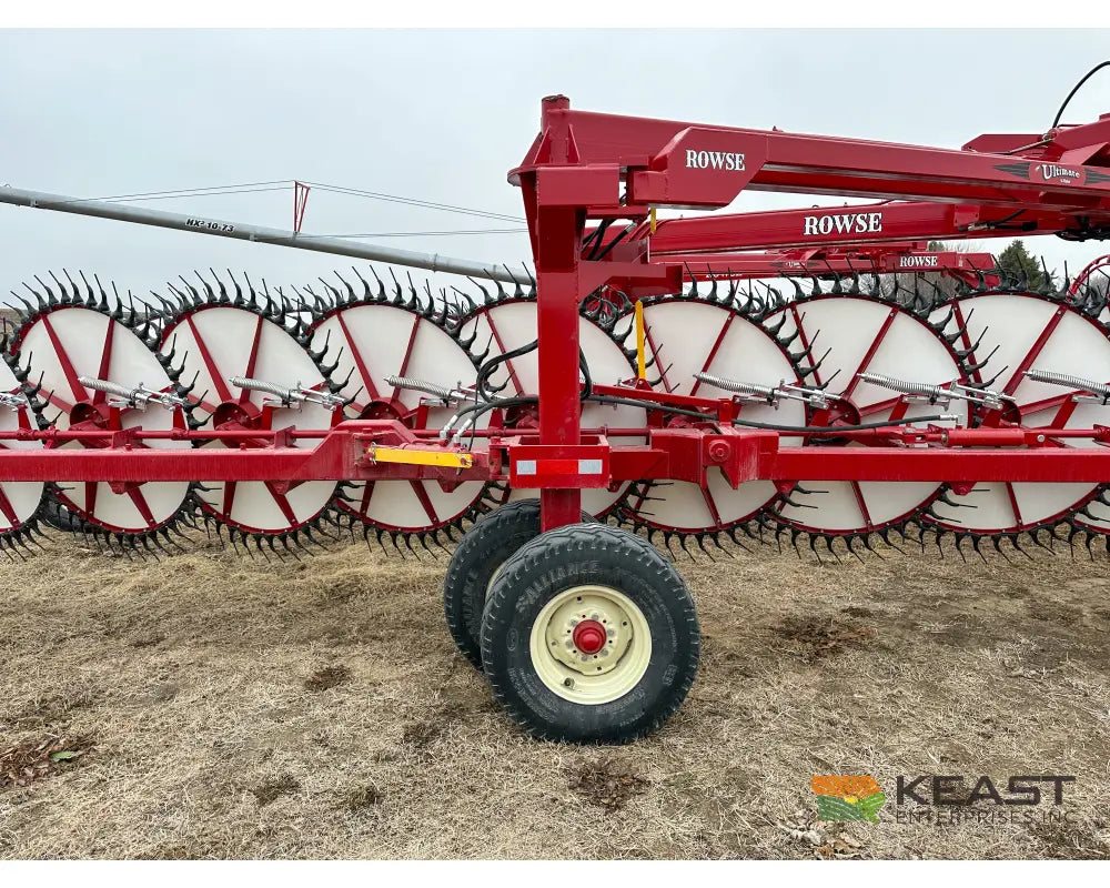 Rowse Ultimate 19 Wheel Field Rake - Front Castor Wheels Hay Rakes