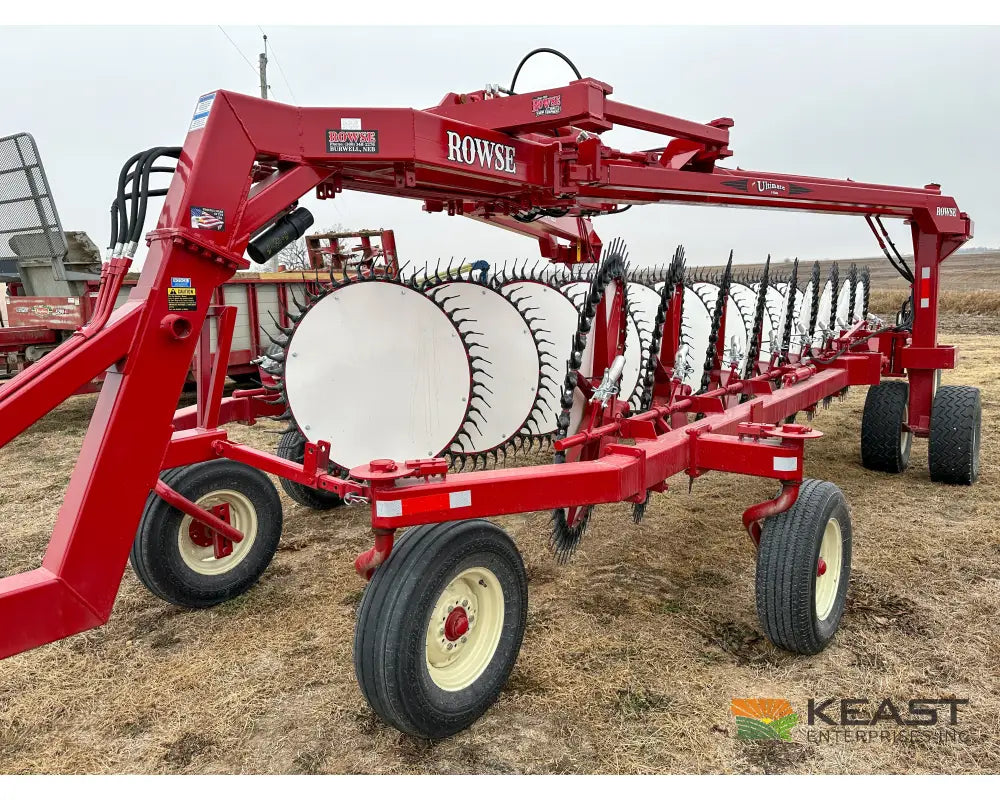 Rowse Ultimate 19 Wheel Field Rake - Front Castor Wheels Hay Rakes