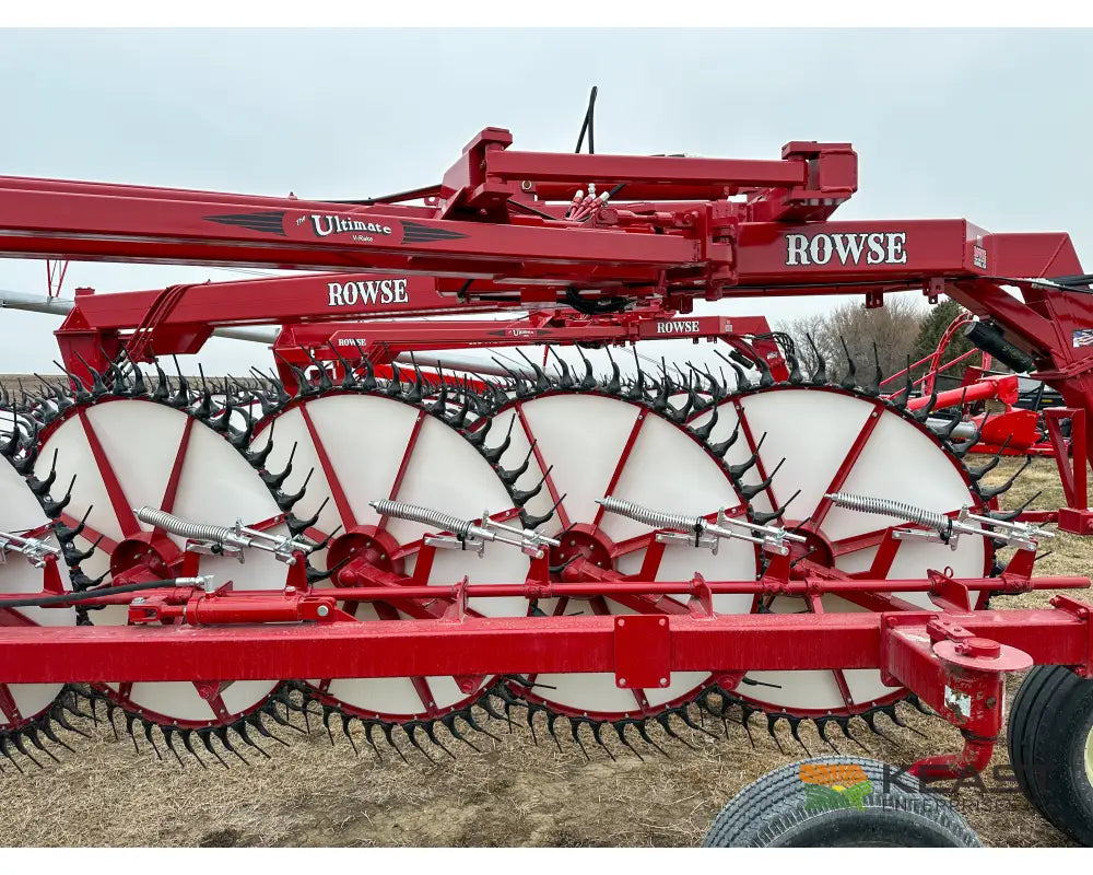 Rowse Ultimate 19 Wheel Field Rake - Front Castor Wheels Hay Rakes