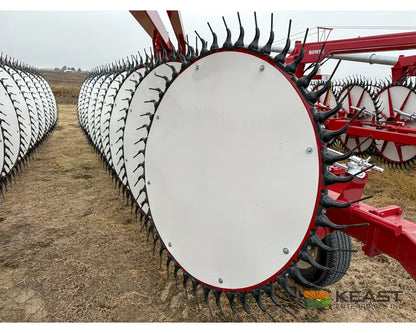 Rowse Ultimate 19 Wheel Field Rake - Front Castor Wheels Hay Rakes