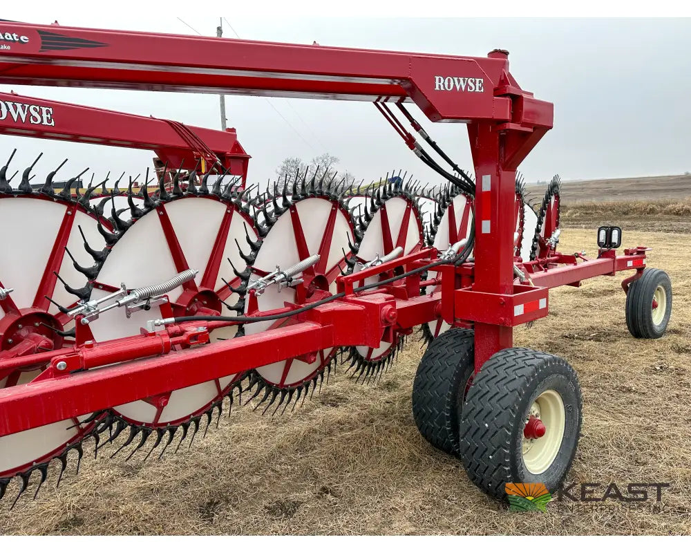 Rowse Ultimate 19 Wheel Field Rake - Front Castor Wheels Hay Rakes